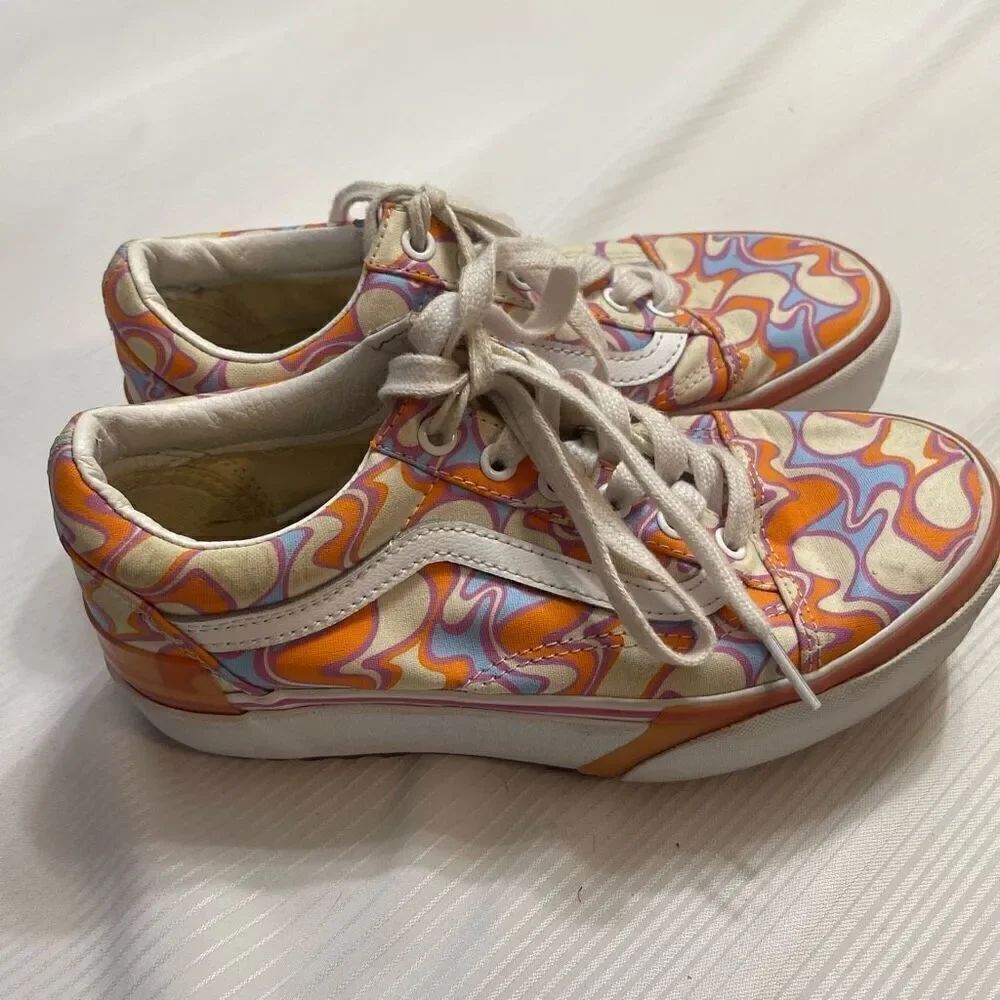 Vans Stacked Old Skool Multi Sneakers Shoes Size 6.5 6 1/2